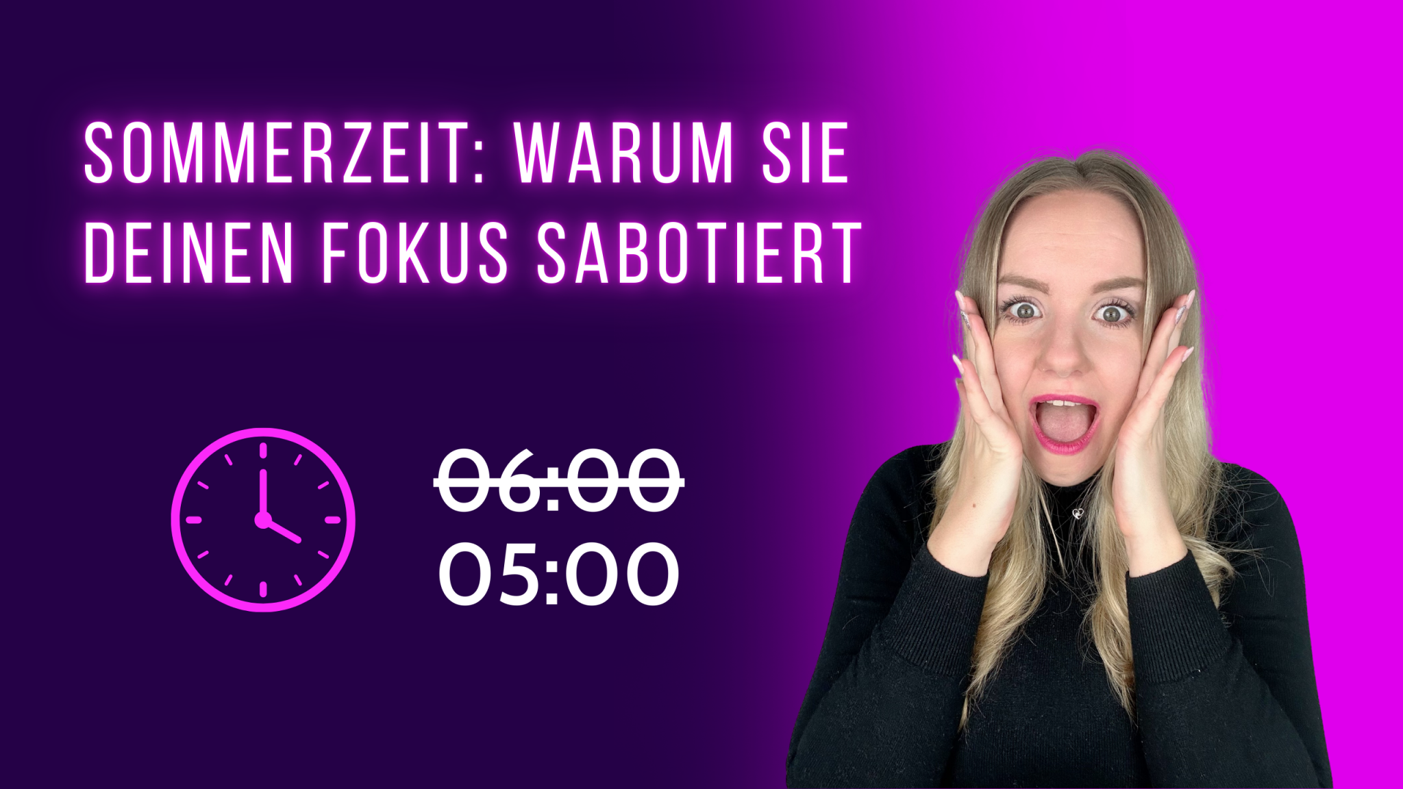 Warum die Sommerzeit deinen Fokus killt!
